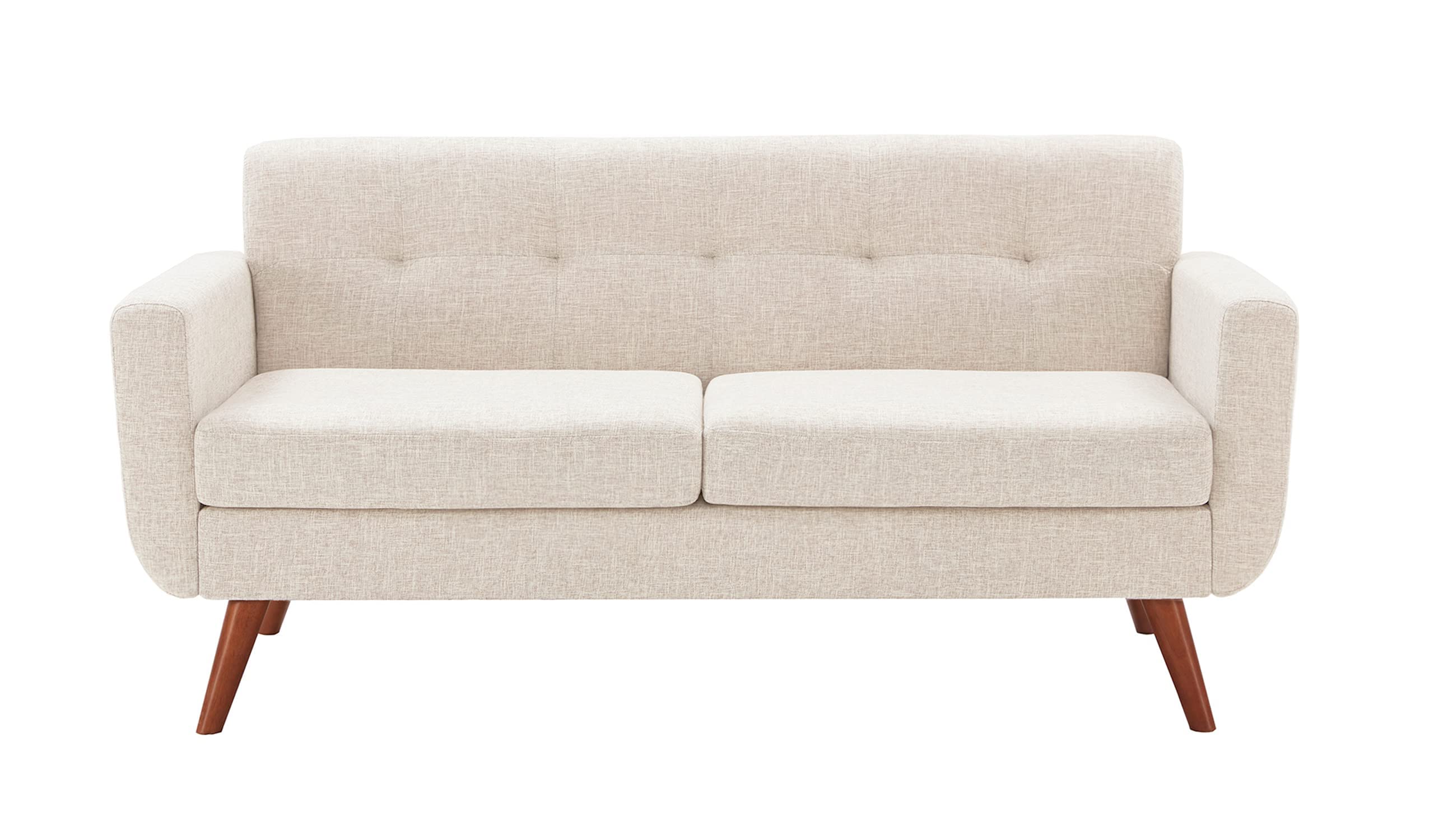 65" W Loveseat Sofa, Mid Century Modern Decor Love Seats Furniture, Button Tufted Upholstered Love Seat Couch