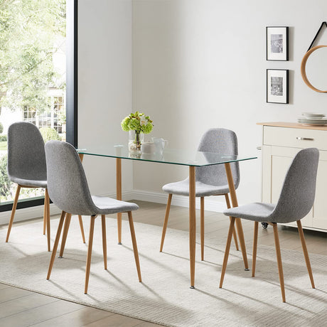 Modern Dining Room Table Set 5 Pieces