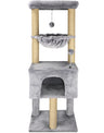 Fashion Design 43.3" Cat Trees with Cat Houses,Grey