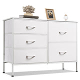 Dresser for Bedroom with 5 Drawers, Wide Bedroom Dresser with Drawer Organizers