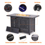 43 in Propane Fire Pit Table, 50,000 BTU Auto-Ignition Table, Gas Fire Pits