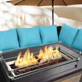 Outdoor Propane Gas Table, 44 Inch 50,000 BTU Auto-Ignition Rectangle