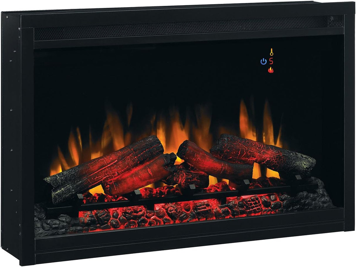 36" Traditional Built in Electric Fireplace Insert