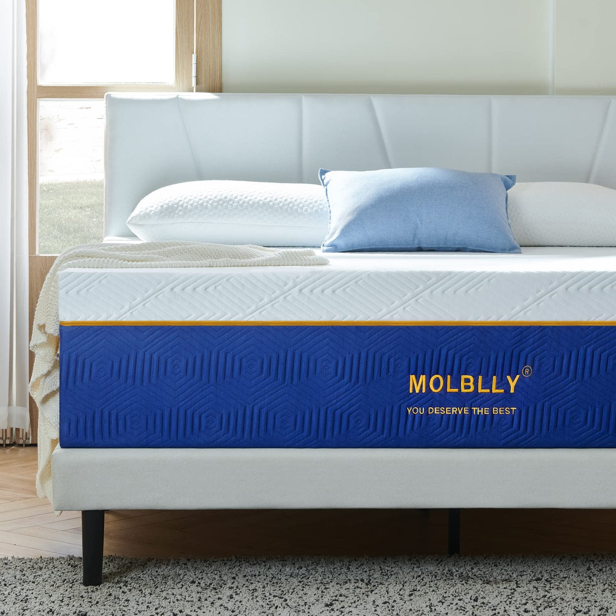 Queen Size Mattress, 12 Inch Cooling-Gel Memory Foam Mattress Bed in a Box