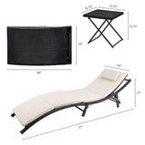 Patio Chaise Lounge Sets Outdoor Rattan