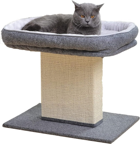 Minimalist Style Design of Cat Tree with Cozy Cat Bed