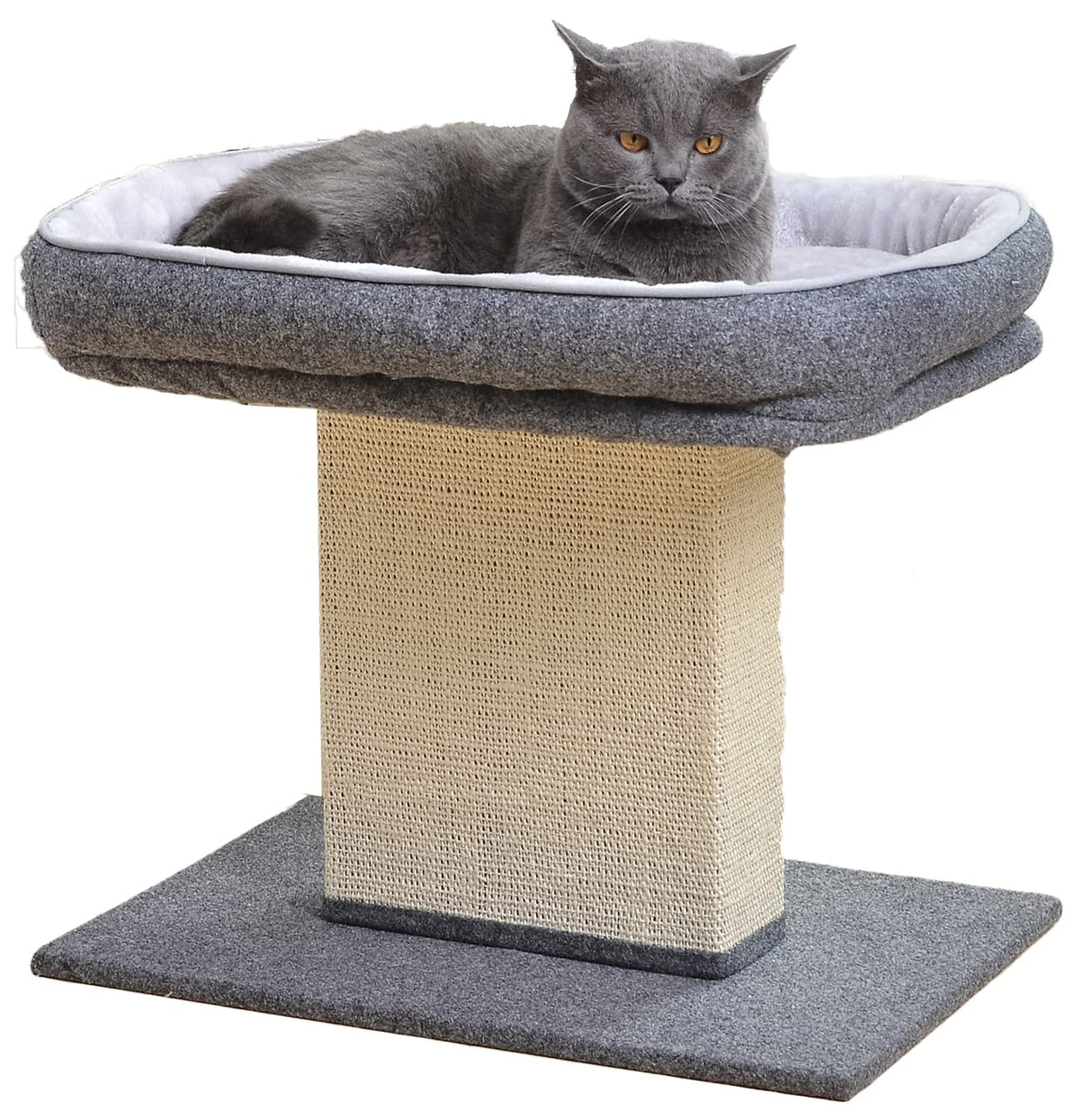 Minimalist Style Design of Cat Tree with Cozy Cat Bed