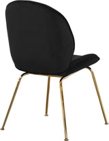 Paris Collection Modern Contemporary Velvet Upholstered Dining Chair