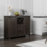 Farmhouse Buffet Sideboard Cabinet, Coffee Bar Cabinet with 2 Drawers