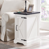 Nightstand with Charging Station, Rectangular Farmhouse