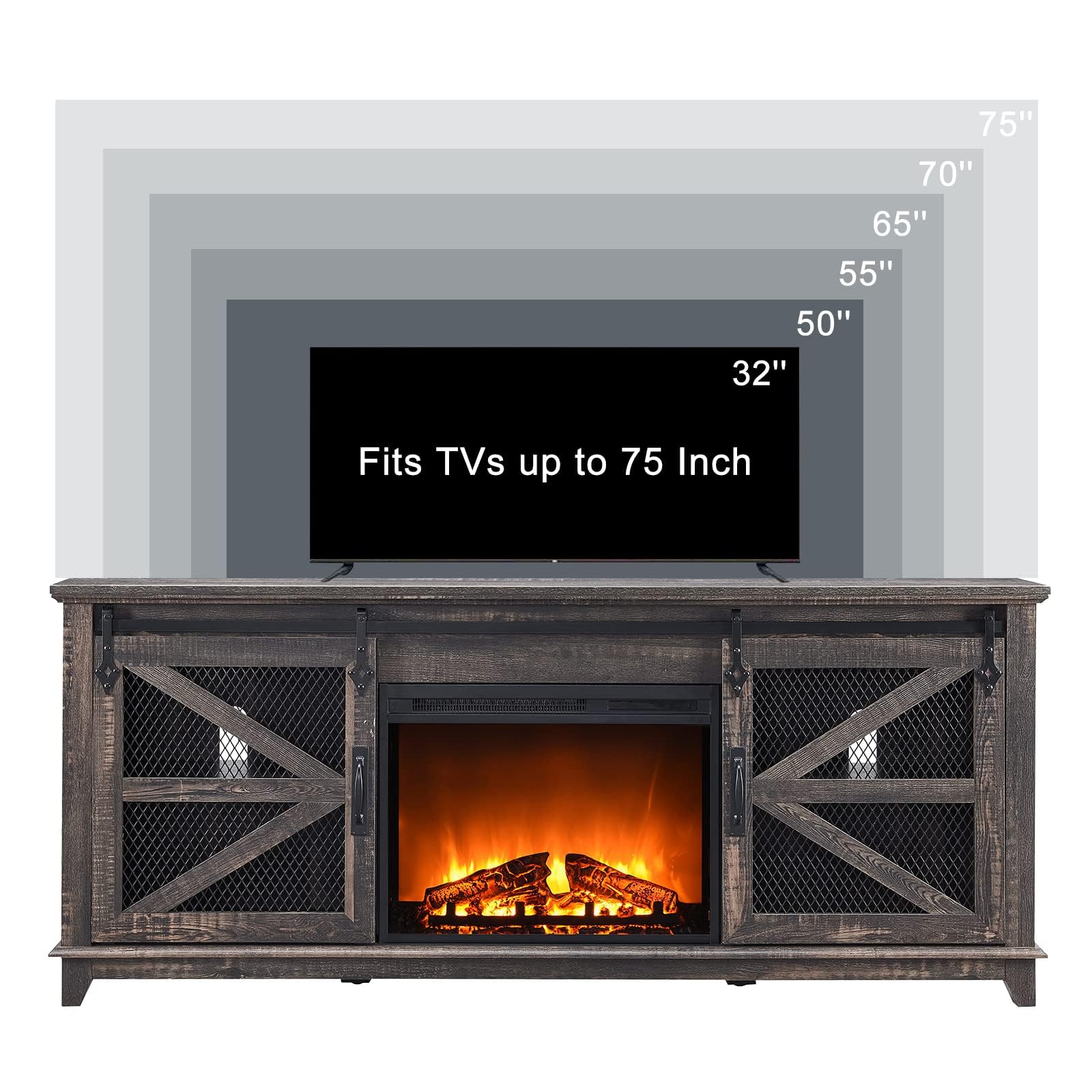 Industrial & Farmhouse Entertainment Center