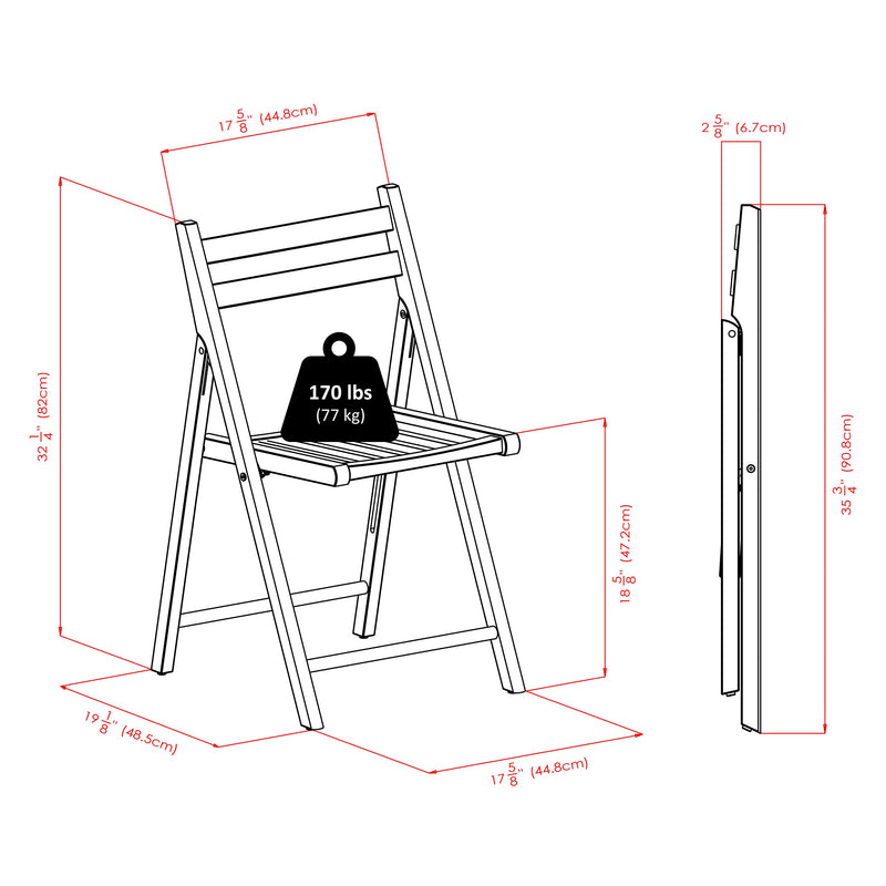 Robin 4-PC Folding Set Teak Chair
