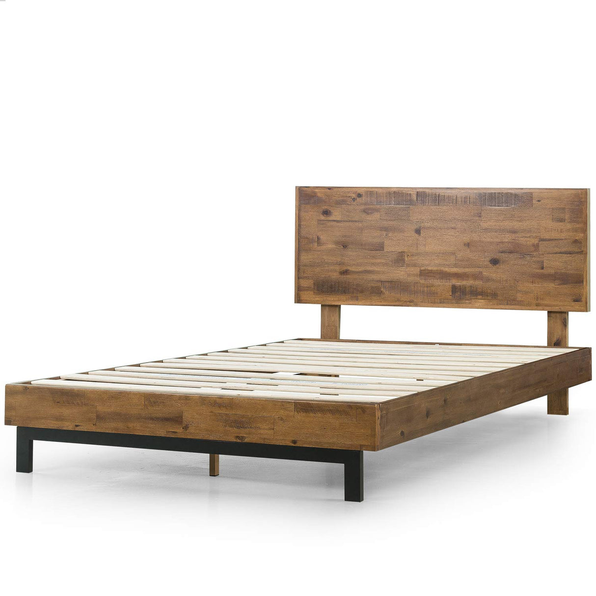 Tricia Wood Platform Bed Frame with Adjustable Headboard