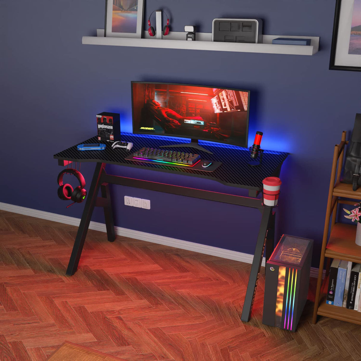 Gaming Desk Computer Desk 45.2"x 23.4" Home Office Desk