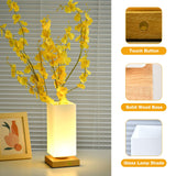 Vase Table Lamp Rechargeable Touch Lamp Dimmable Flower