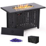 43 in Propane Fire Pit Table, 50,000 BTU Auto-Ignition Table, Gas Fire Pits