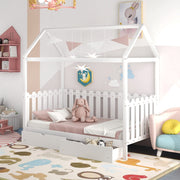 House Bed Twin, Wood House Bed Frame, House Twin Bed