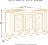 Bolanburg French Country Dining Room Server, Two-tone White