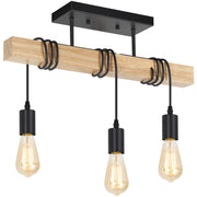 Rustic Vintage Wood Ceiling Light
