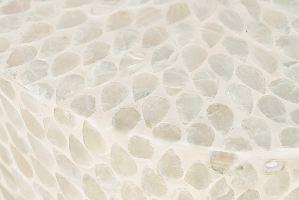 Global Archive Handcrafted Capiz Shell Terrazzo Modern Accent