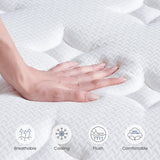 Queen Size Mattresses, 14 Inch Queen Mattress in a Box with Gel