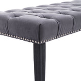 Button-Tufted Ottoman Bench, Upholstered Bedroom Benches