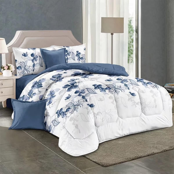 White Twin Comforter Bedding Set (90x68Inch)