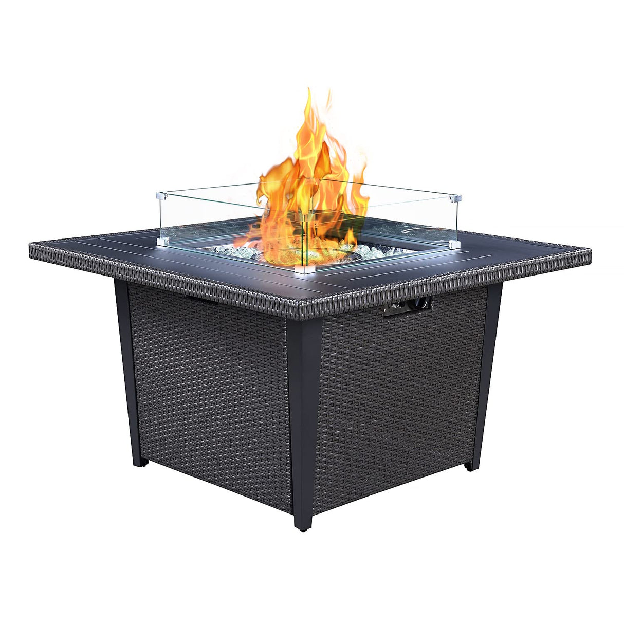 42 inch Propane Gas Fire Pit Table 50,000 BTU Firepit for Outside