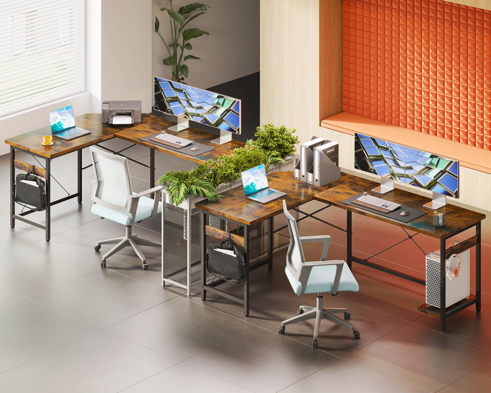 Corner Computer Sturdy Home Office Table
