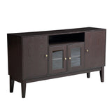 60" Modern Solid Wood Sideboard Buffet Table