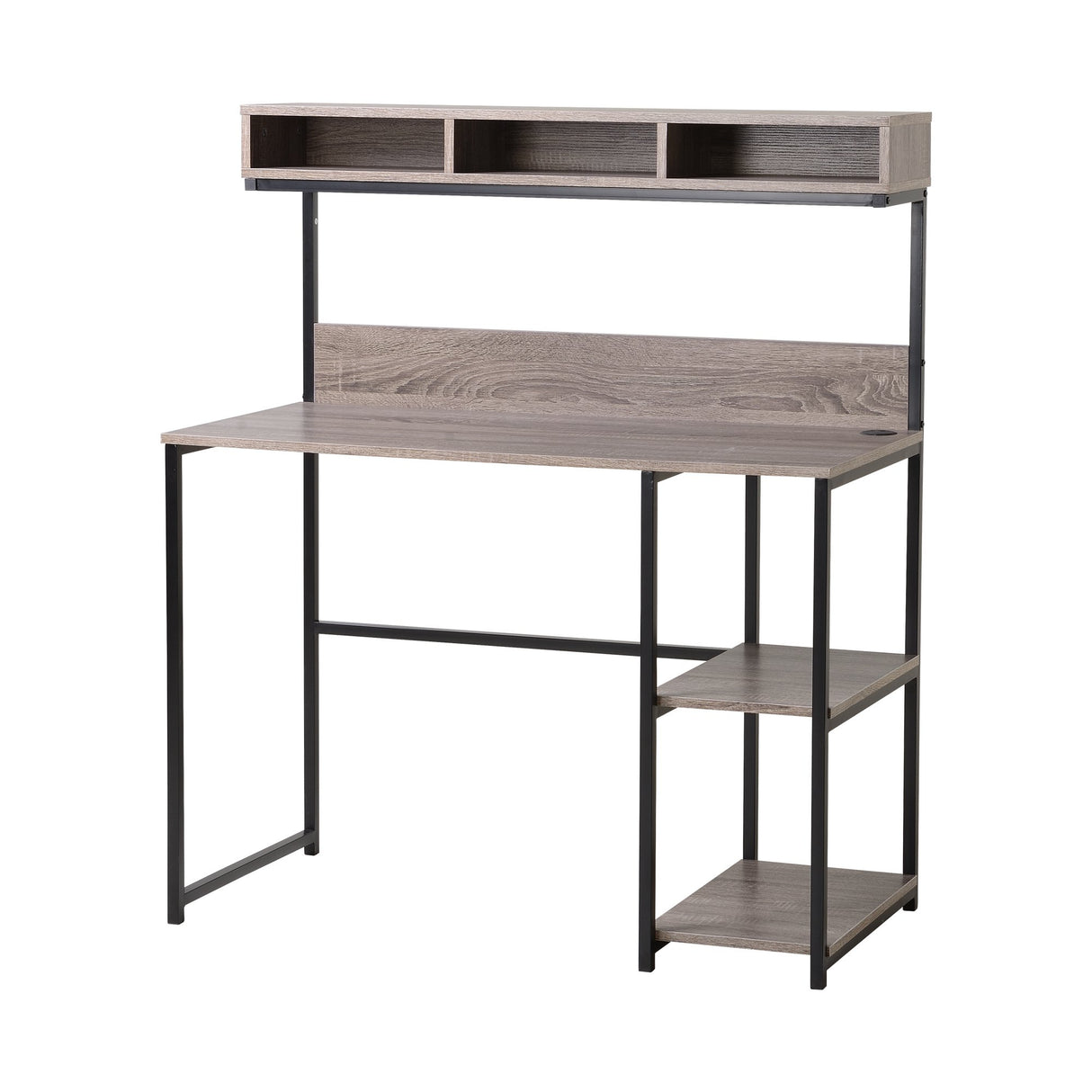 Daylicrew Urban Industrial 42" Home Office Desk & Hutch