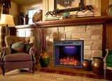 Retro Recessed Fireplace Heater with Fire Cracking Sound