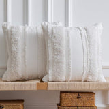 Boho Throw Pillow Covers: 2 Pack 100% Cotton Woven