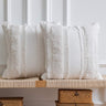 Boho Throw Pillow Covers: 2 Pack 100% Cotton Woven