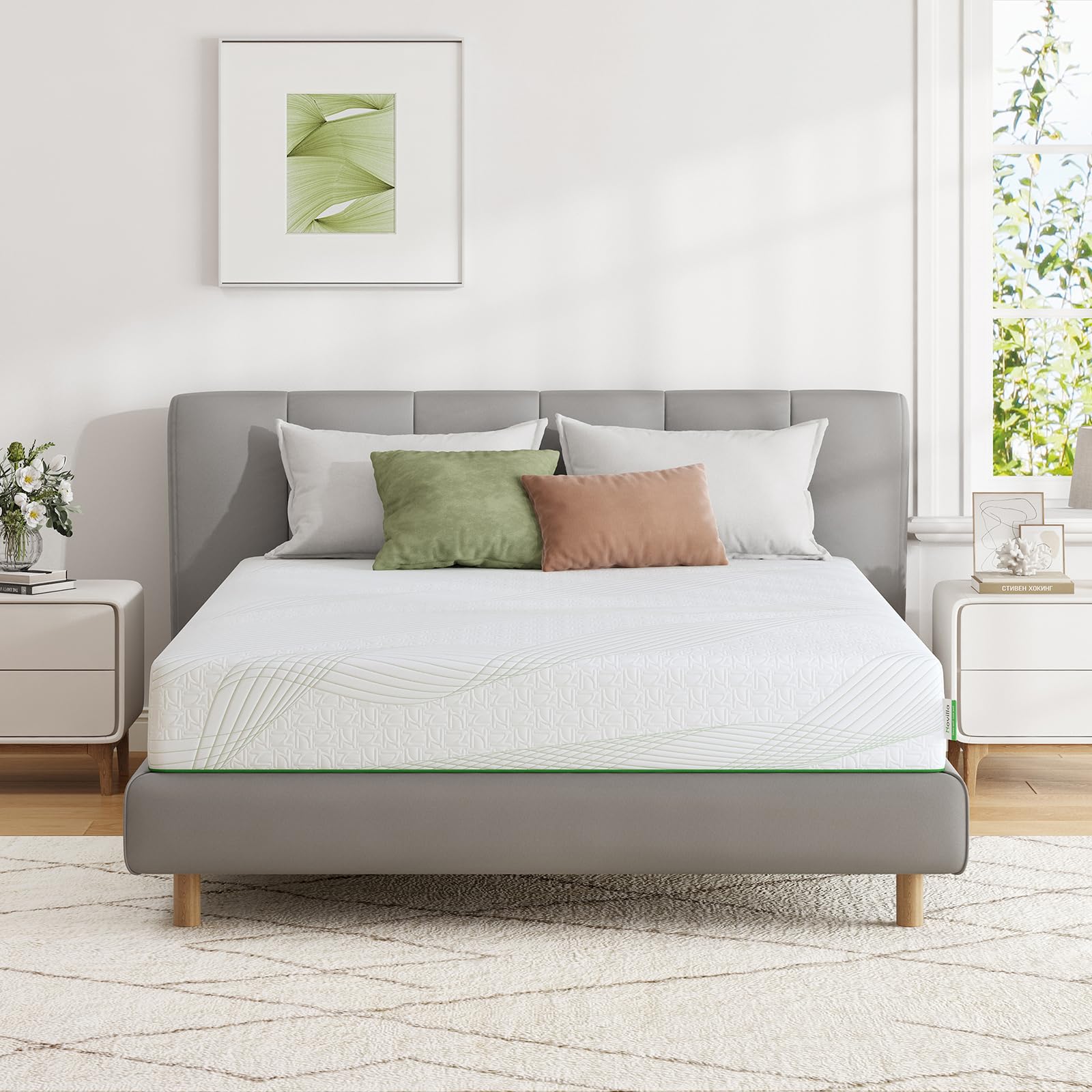 King Size Mattress, 8 Inch Gel Memory Foam Mattress