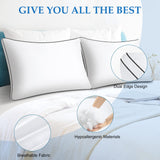 Pillows Queen Size Set of 2, Bed Pillows for Sleeping 2 Pack, Queen Pillows