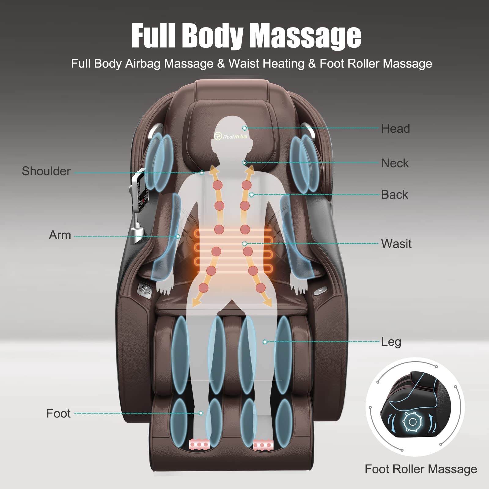 TheraLux SL-Track Massage Chair – Zero Gravity, 6 Modes & Foot Rollers