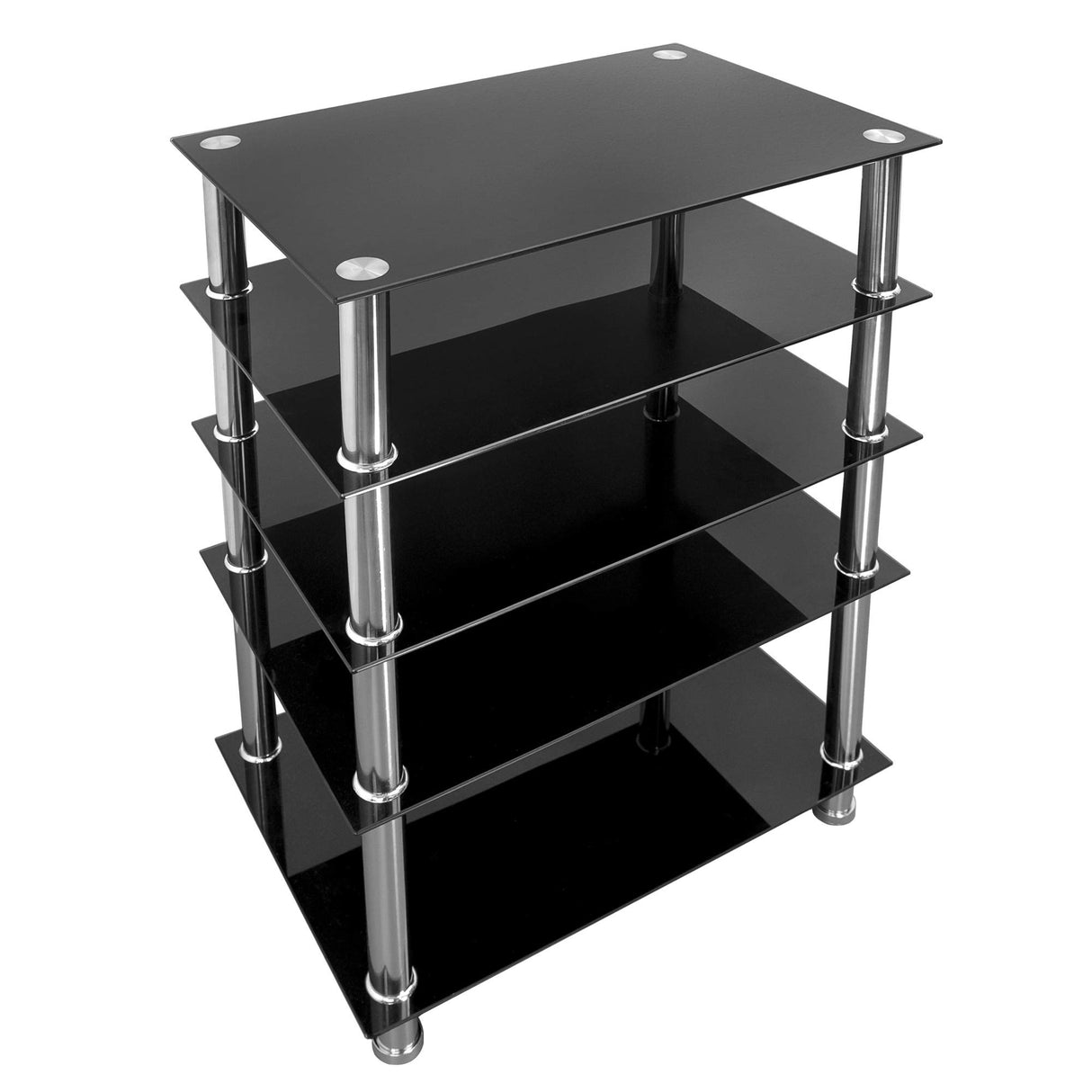 Tempered Glass AV Component Media Stand, Audio Tower and Media Center