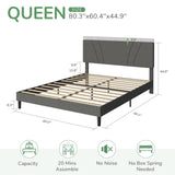 Queen Bed Frame No Box Spring Needed Camas Queen Upholstered