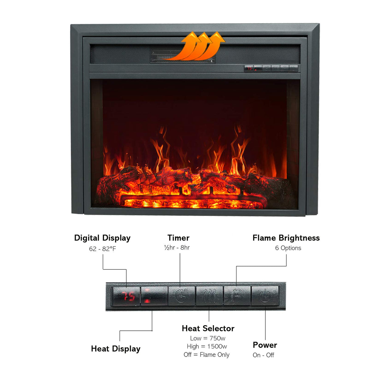 Portable Freestanding Heater with Remote