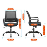 Ergonomic Rolling Mesh Desk Chair with Executive Lumbar Support