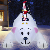 l Christmas 7.7(L) x 6 FT(H) Inflatables Lighted Polar