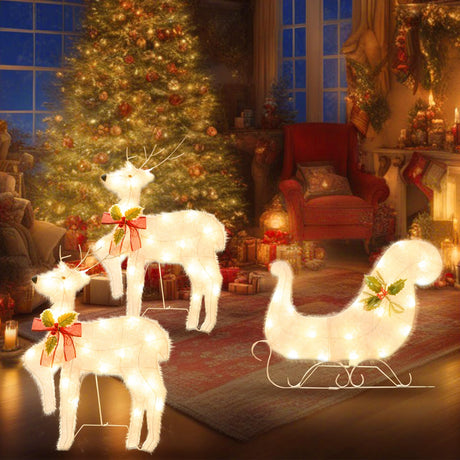 Light Up Reindeer Outdoor Christmas Decorations