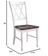 Shelby Dining Chairs (Set of 2), Distressed White