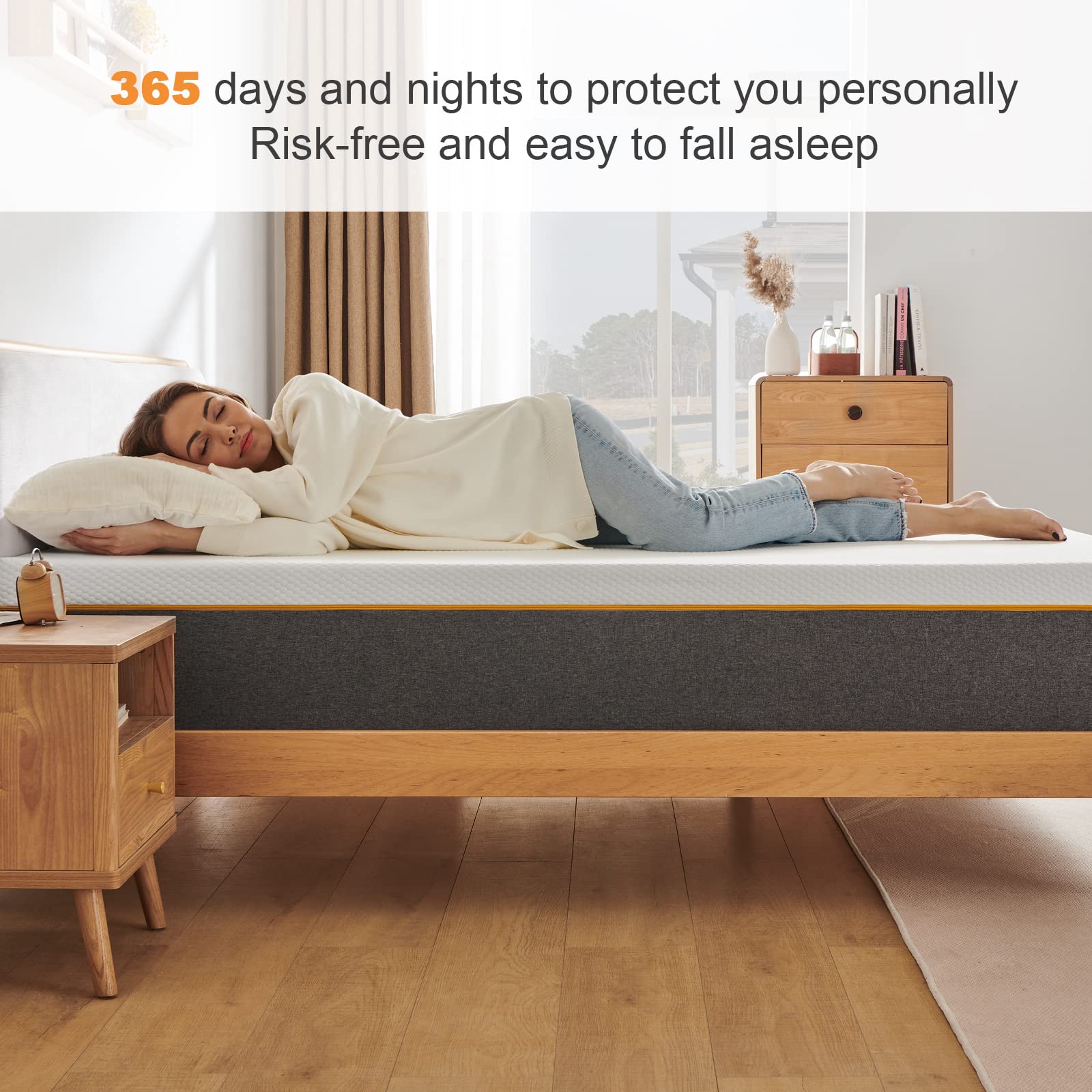 10" Inch Gel Memory Foam Queen Bed Mattress in a Box