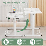 Electric Standing Desk, 63 x 30 Inch Adjustable