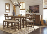 Moriville Rustic Farmhouse 36" Counter Height Dining Extension Table