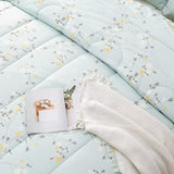 3-Piece Floral Queen Comforter Set, Microfiber Bedding Down Alternative Comforter