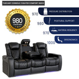 Tuscany Home Theater Seating | Premium Top Grain Italian Nappa 11000 Leather