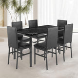 Dining Table Set for 6, Kitchen Table with 6 Chairs